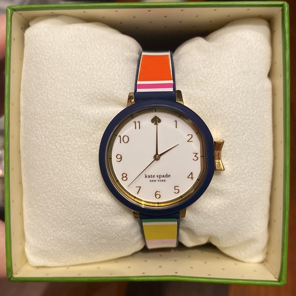 kate spade Accessories - Multi-Color Striped Kate Spade Watch in Box
